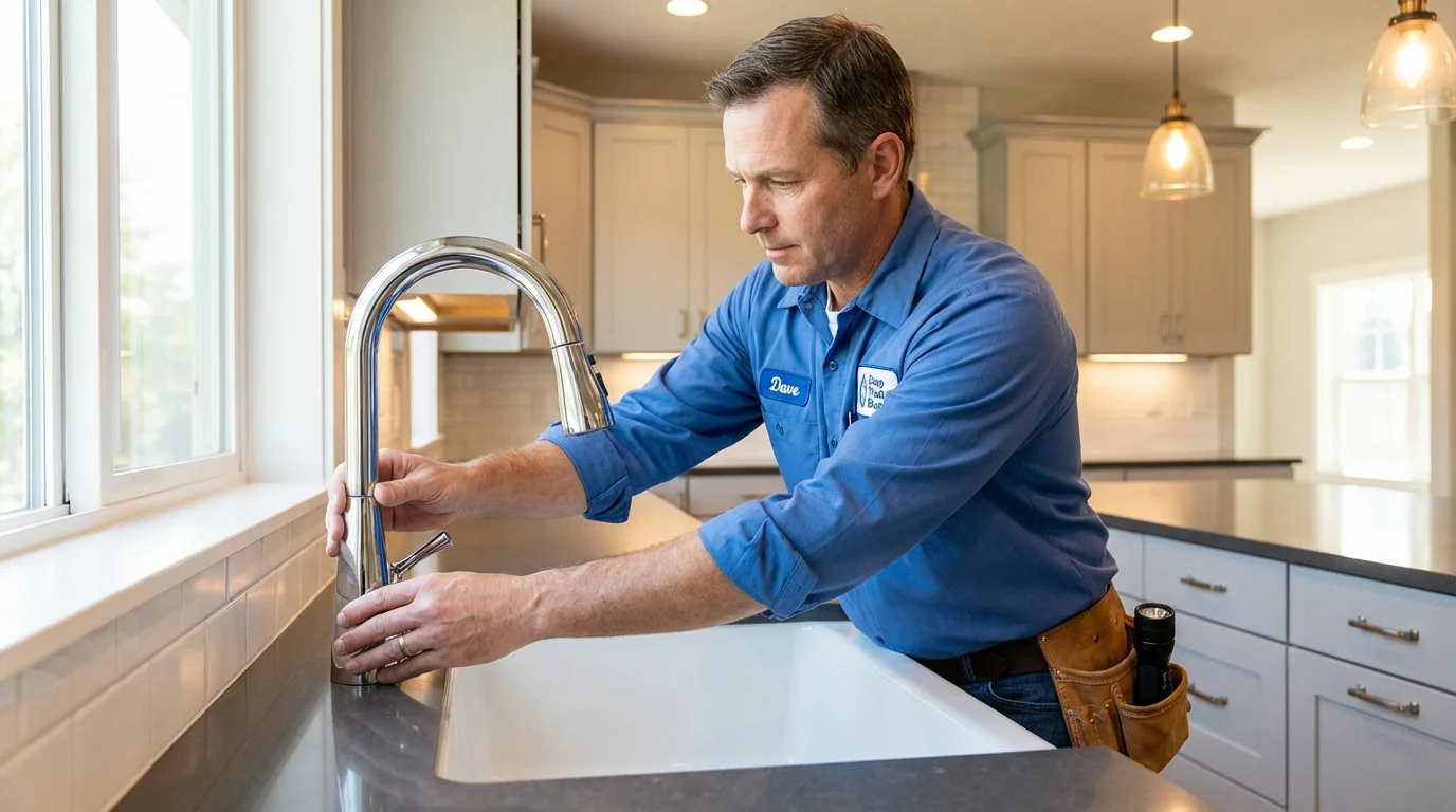 Kitchen faucet installation by Johns Plumbing LLC in New Port Richey